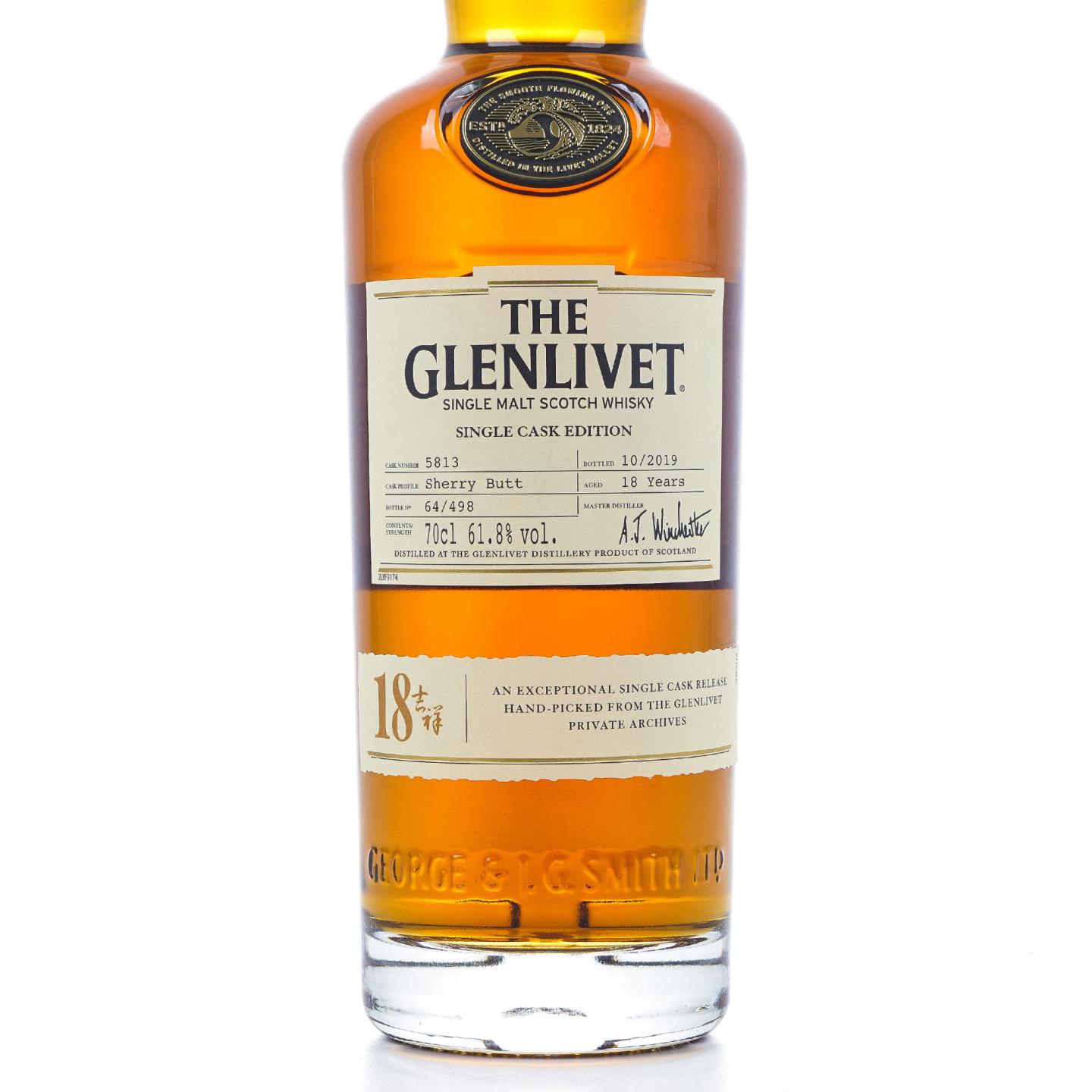 Glenlivet 格兰威特 18年 2019 雪莉单桶#5813