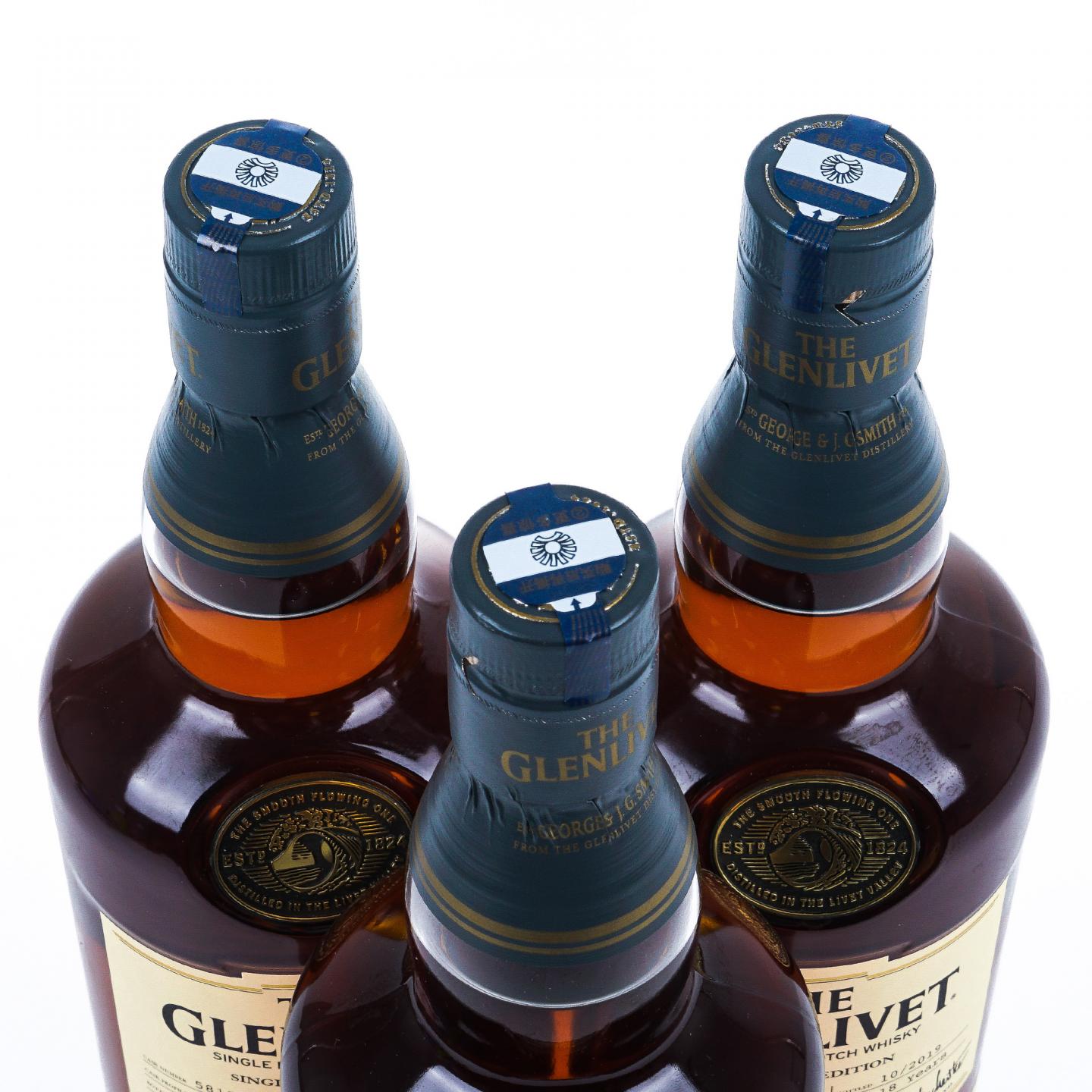 Glenlivet 格兰威特 18年 2019 雪莉单桶#5813 国行 3瓶组