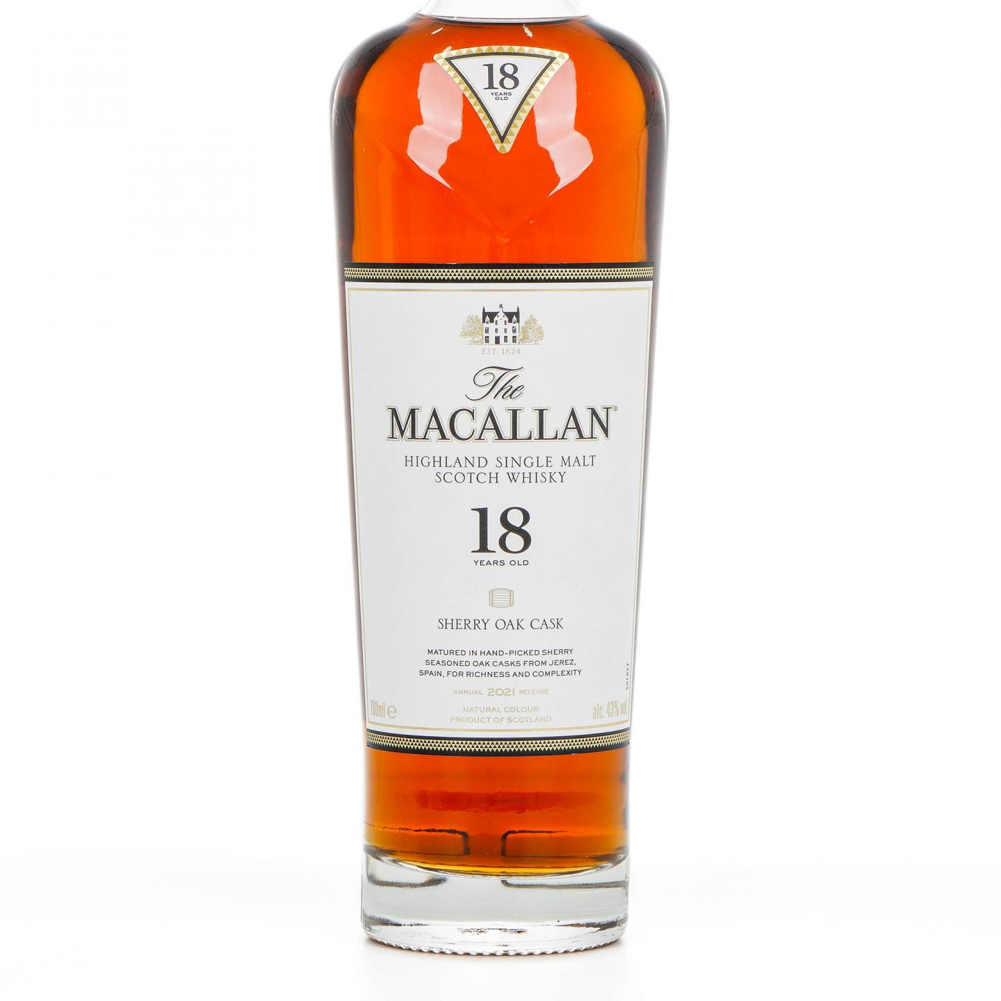 Macallan 麦卡伦 18年 2021版