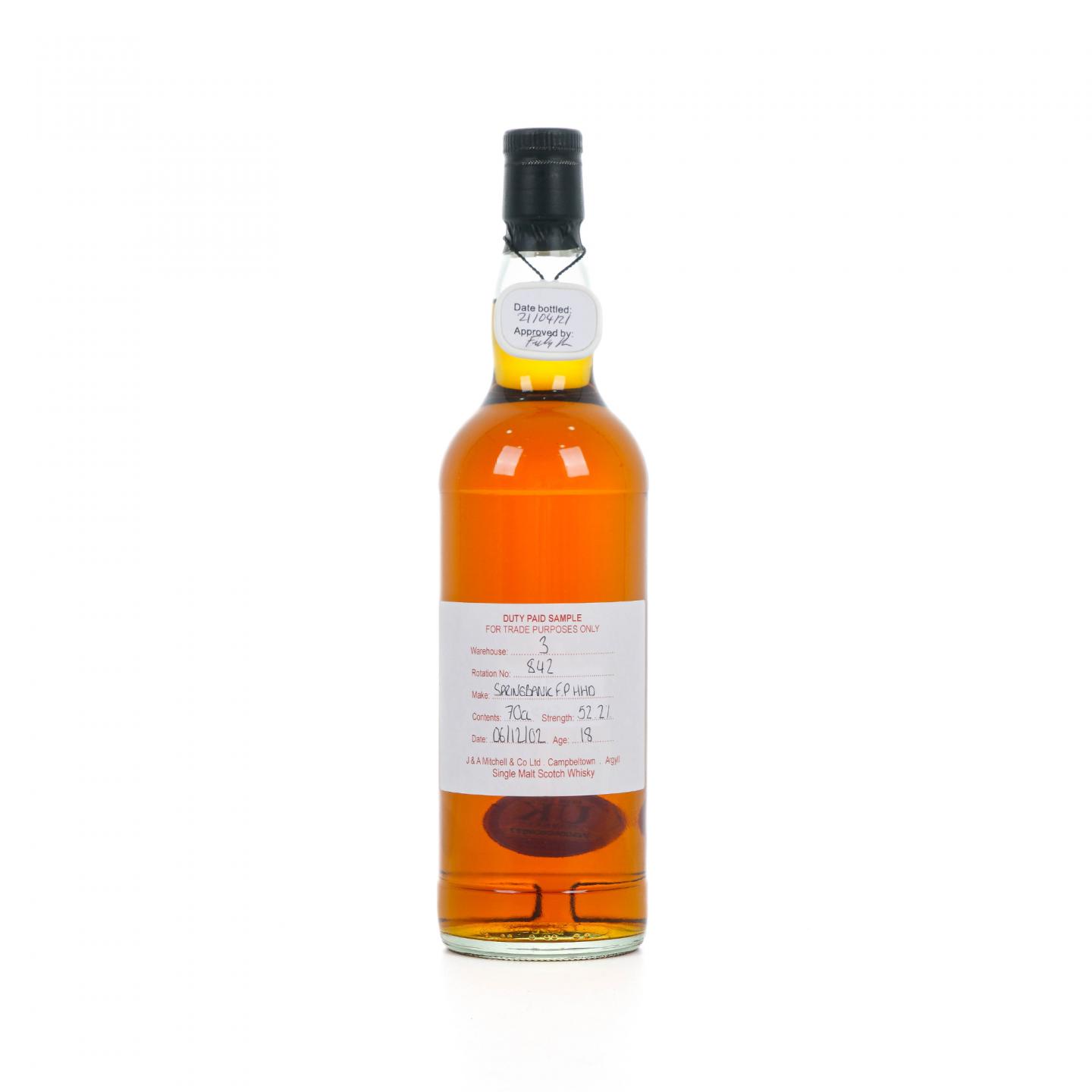 Springbank 云顶 18年 2002 完税瓶 52.2%