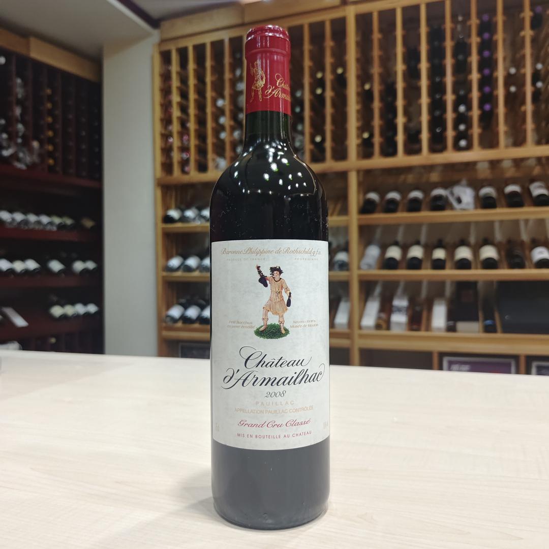 2008 Chateau d'Armailhac 达玛雅克/单人舞酒庄正牌干红葡萄酒 1支