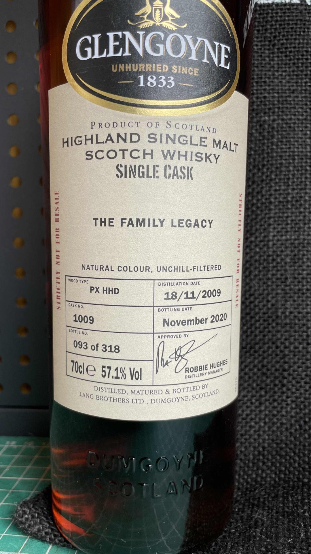 格兰哥尼 11年 初填雪莉桶 酒厂经理 选桶 家族精选桶 非常稀少 装瓶318支 值得收藏与品鉴