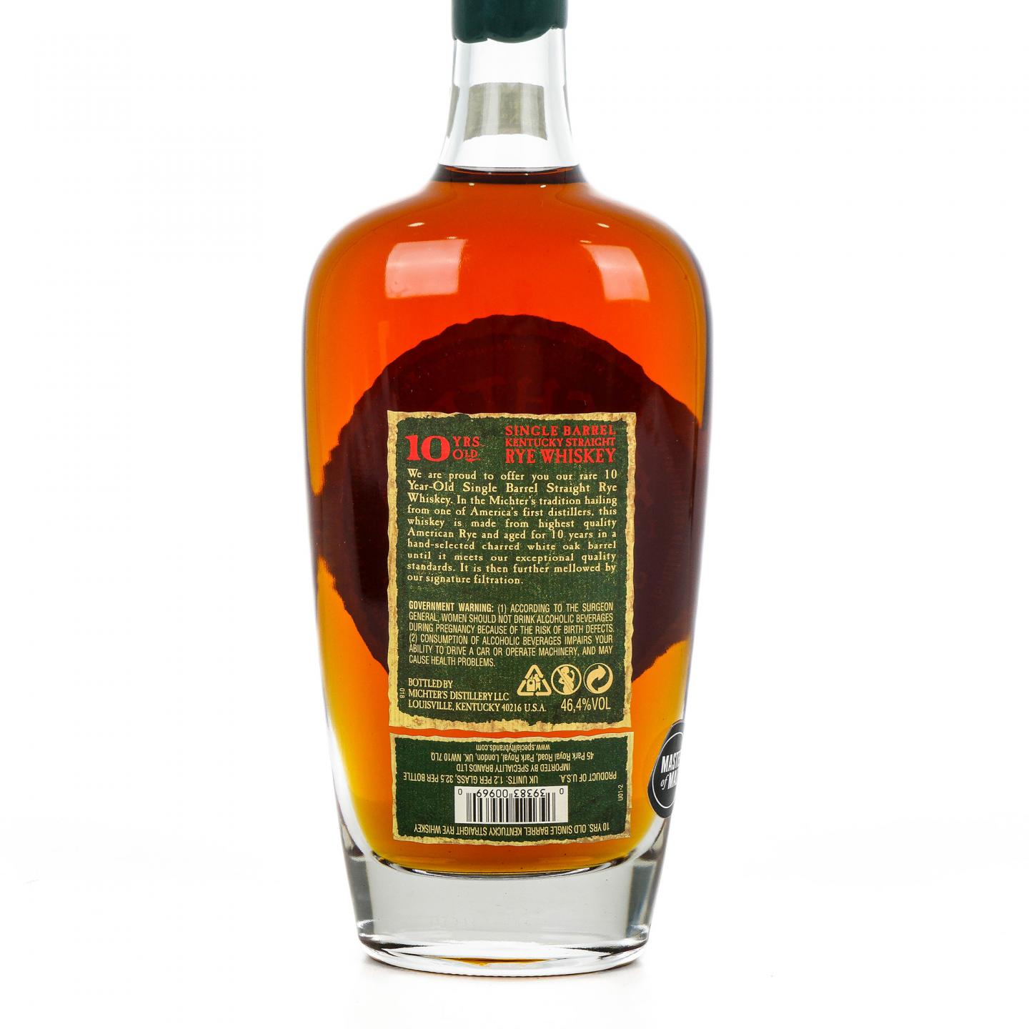 Single Barrel 10年 黑麦 波本威士忌 酩帝诗