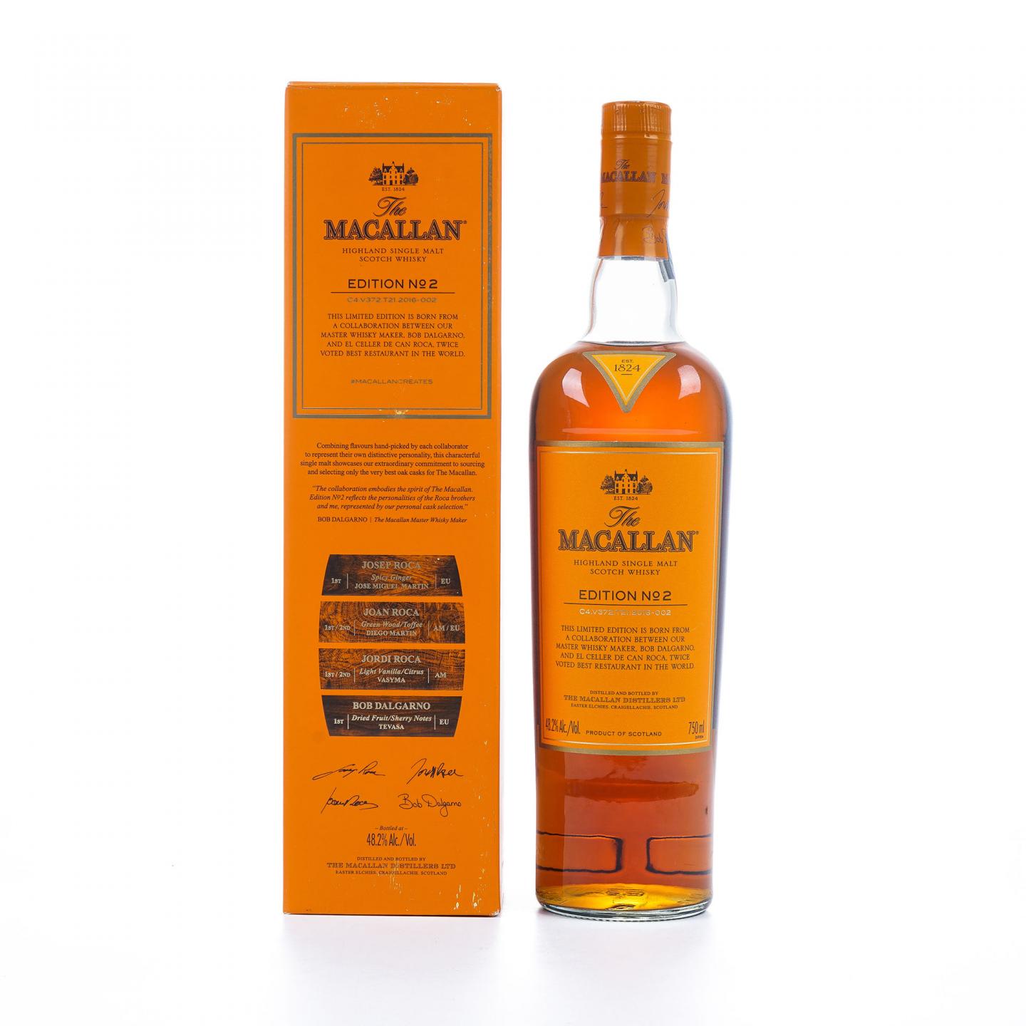 Macallan 麦卡伦 Edition No.2 750ml 2016