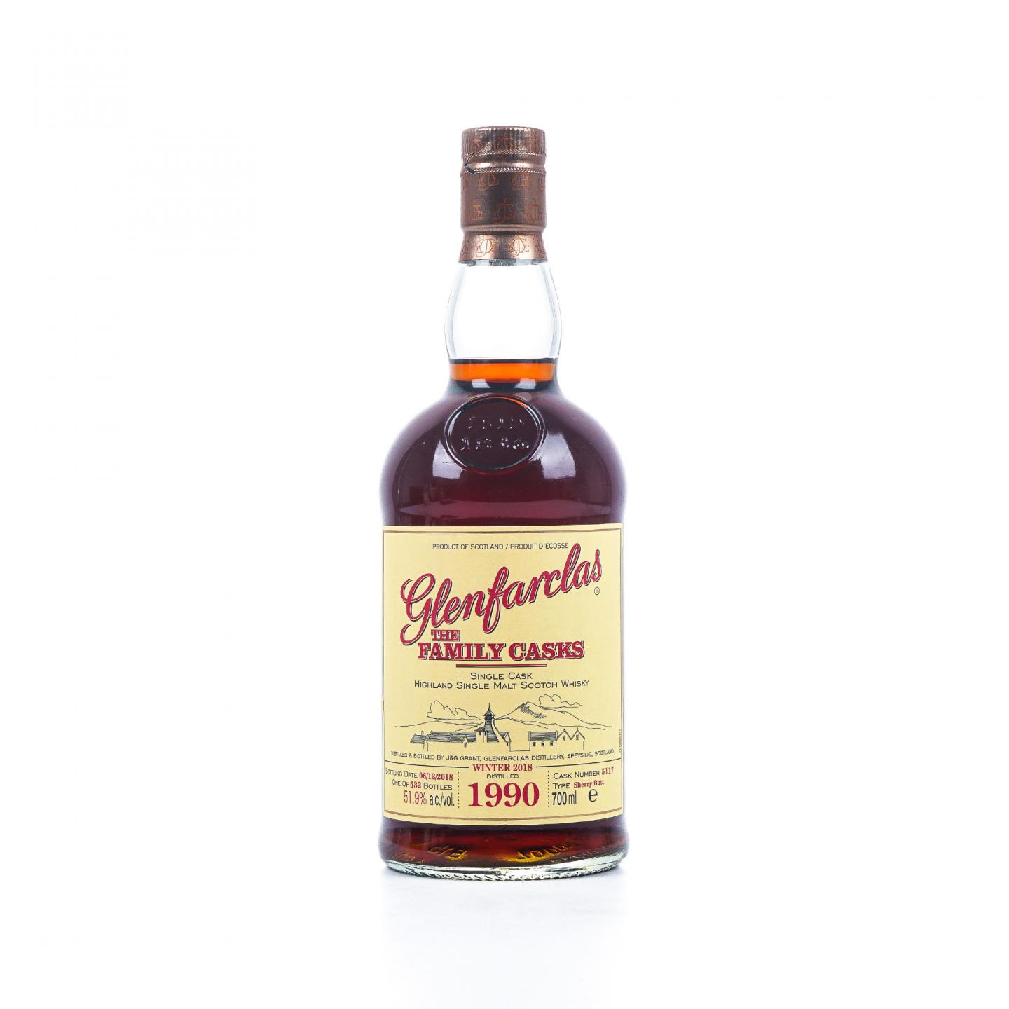 Glenfarclas 格兰花格 1990-2018 家族桶#5117