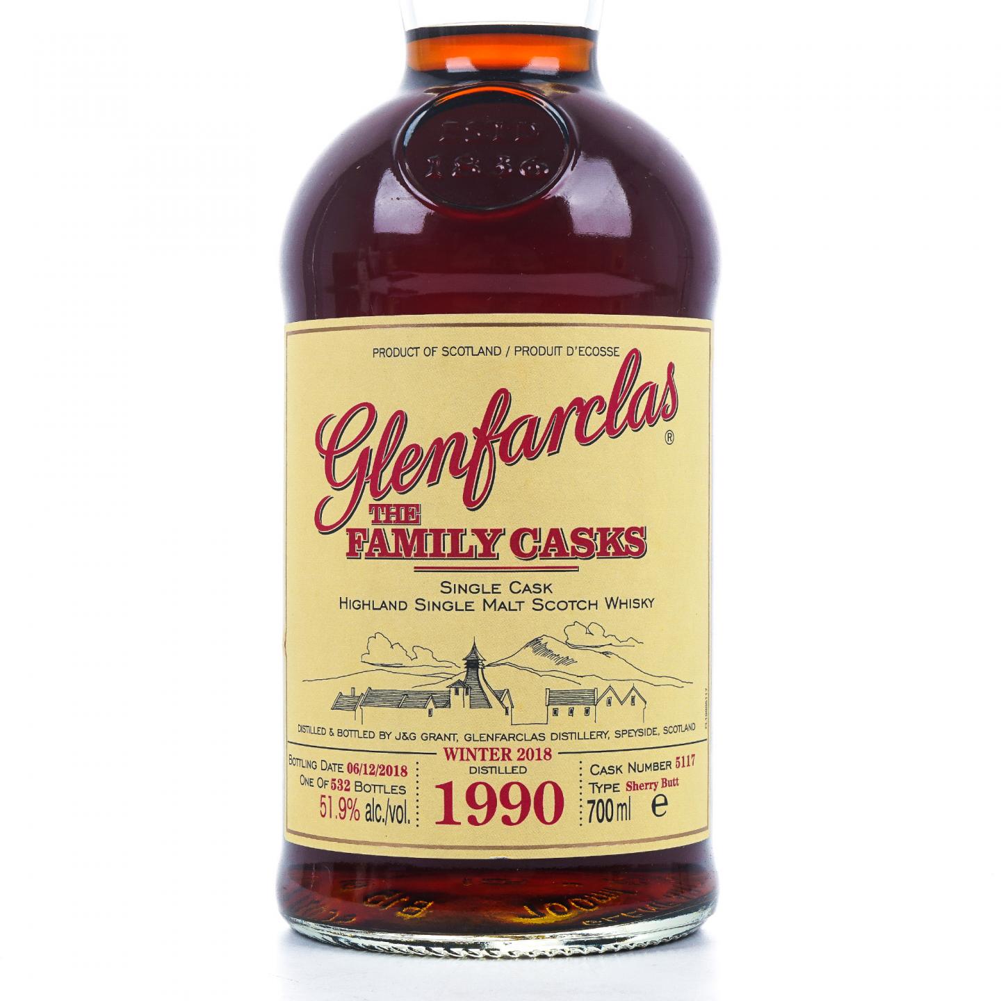 Glenfarclas 格兰花格 1990-2018 家族桶#5117