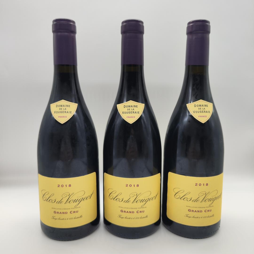 【法国勃艮第名庄】伍杰雷酒庄伏旧特级园干红葡萄酒2018年份*3瓶