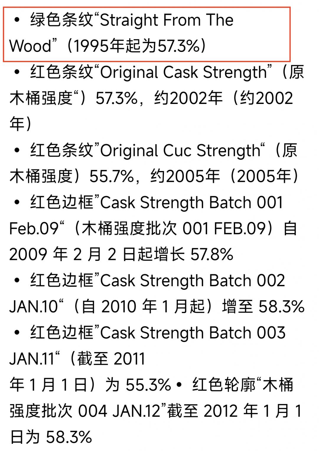 拉弗格桶强10年小绿标(1995-1996年版本)