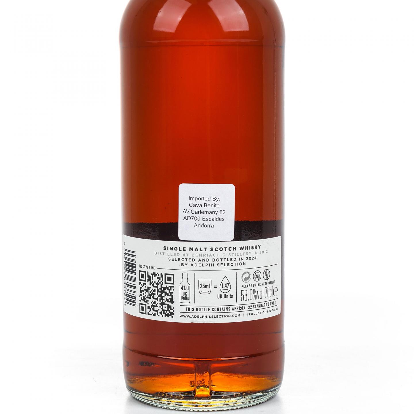 BenRiach 本利亚克 12年 2012-2024 Adelphi 58.6%
