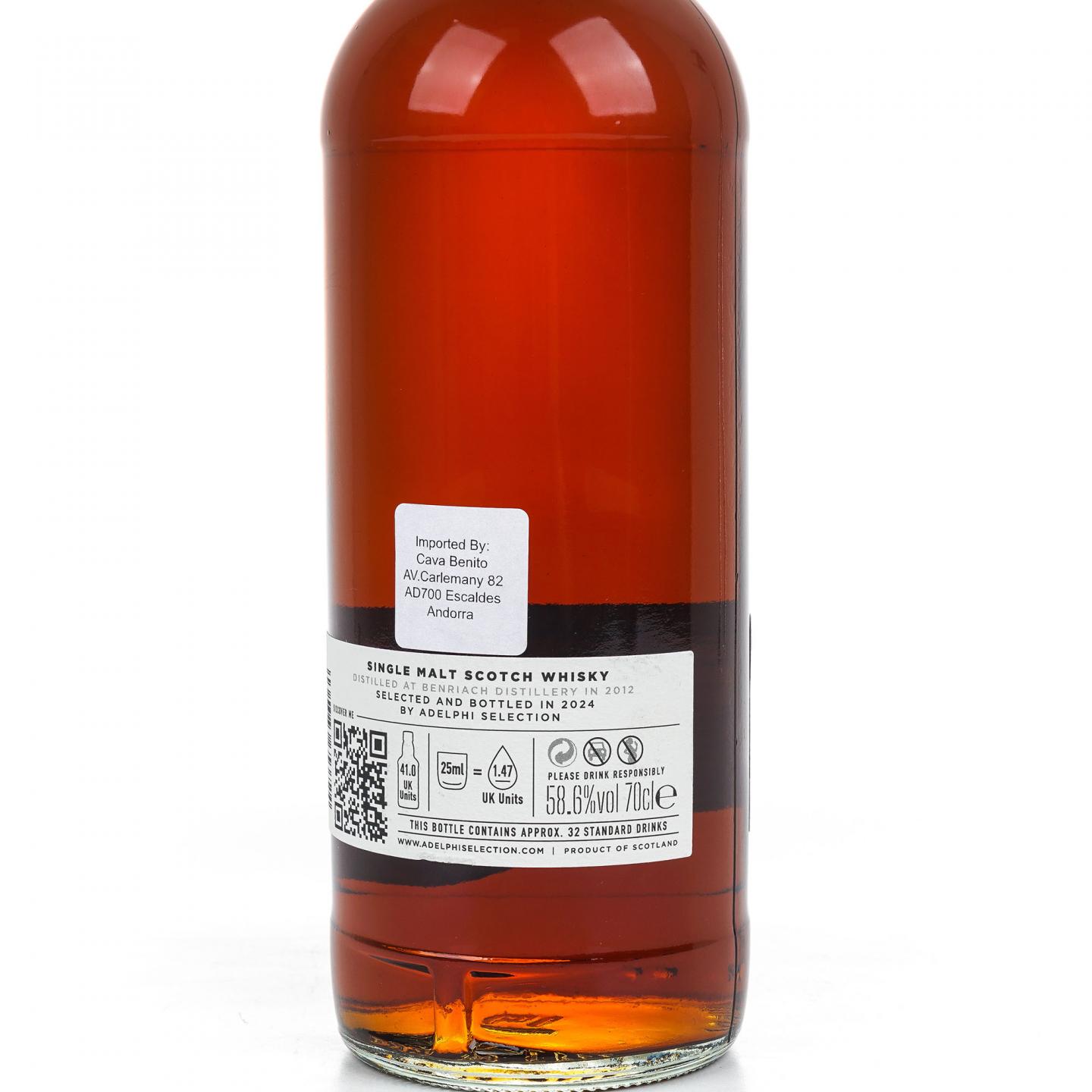 BenRiach 本利亚克 12年 2012-2024 Adelphi 58.6%