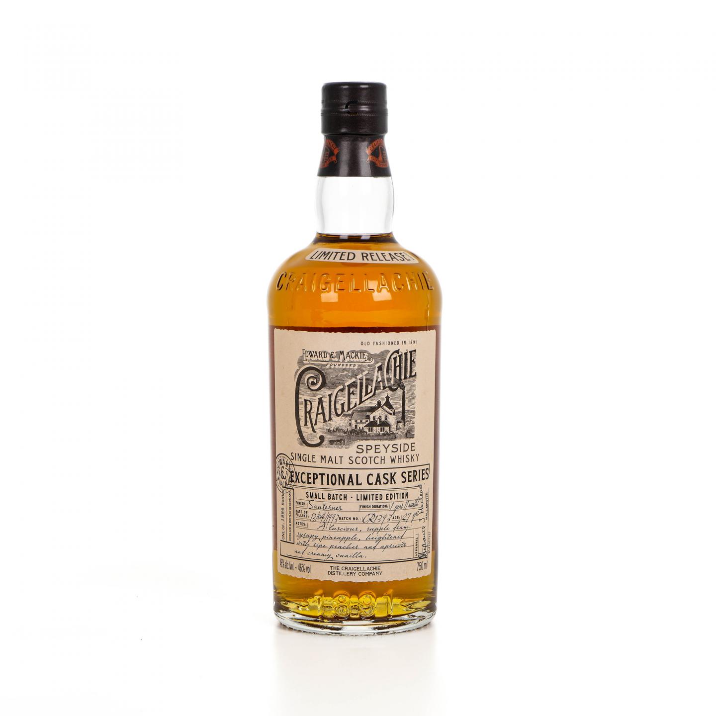 Craigellachie 克莱拉奇 27年 1993 ECS系列 Batch CR1393 行货 750ml