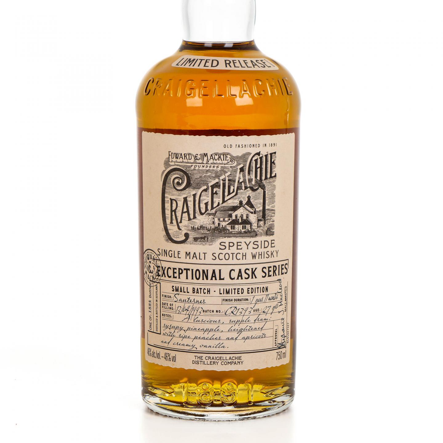 Craigellachie 克莱拉奇 27年 1993 ECS系列 Batch CR1393 行货 750ml