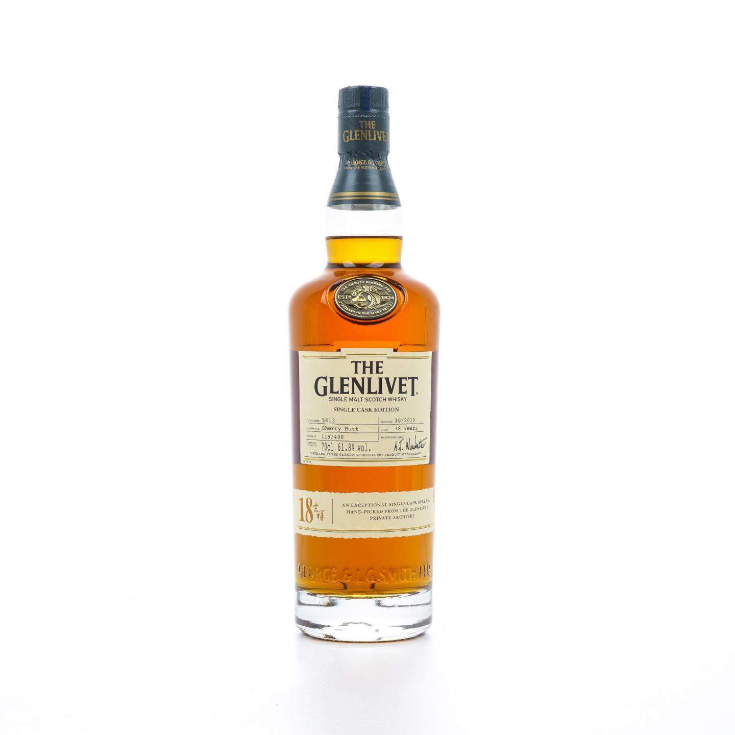Glenlivet 格兰威特 18年 雪莉单桶#5813 2019 行货