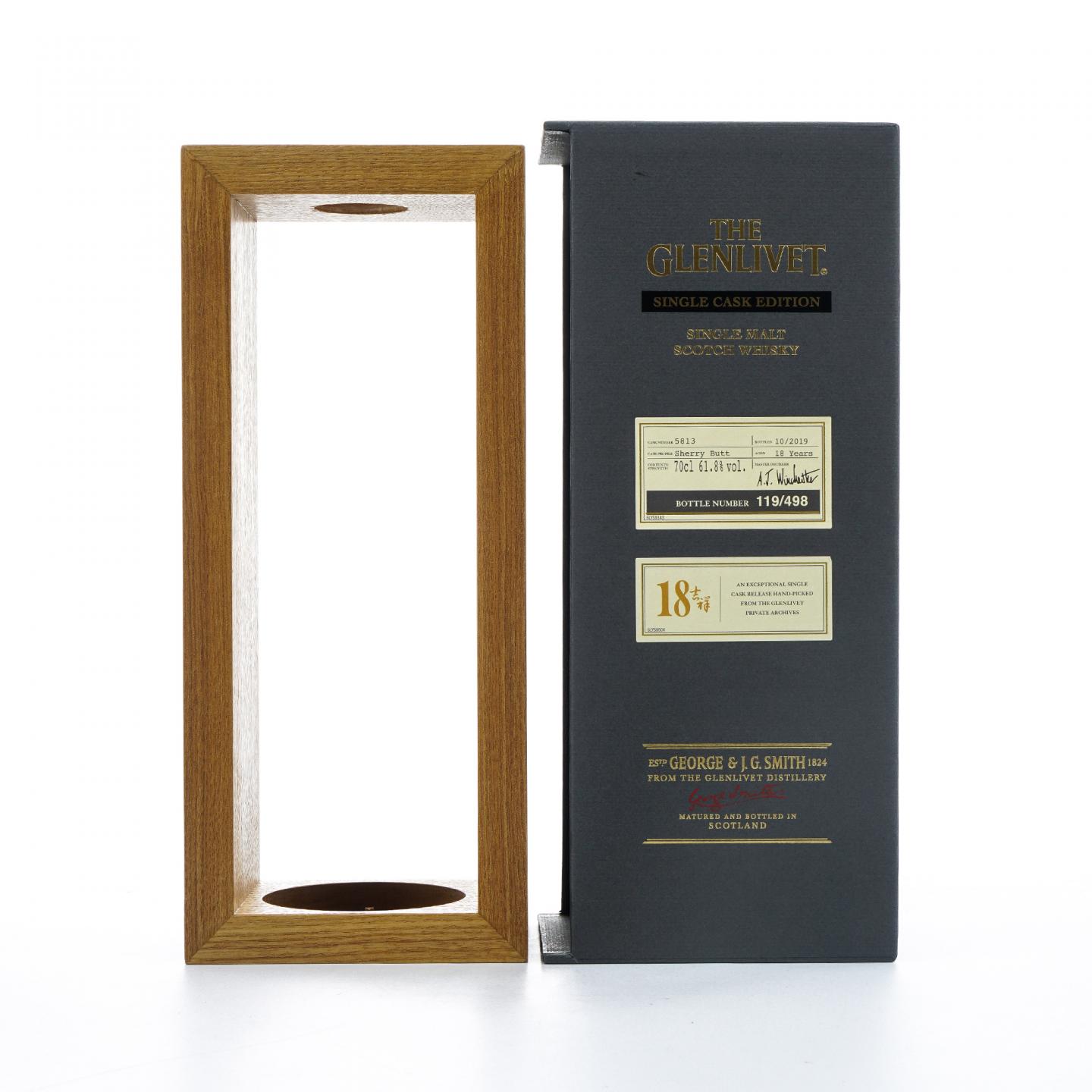 Glenlivet 格兰威特 18年 雪莉单桶#5813 2019 行货