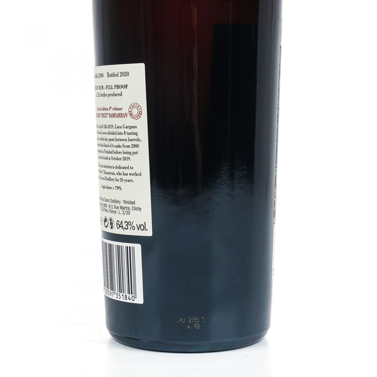 Caroni 2000-2020 Heavy Rum-Full Proof