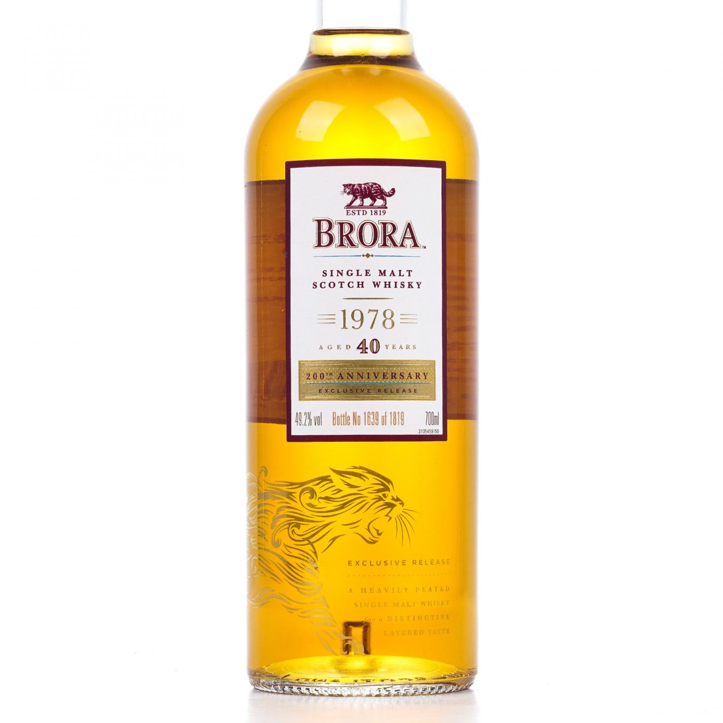 Brora 布朗拉 40年 1978 酒厂200周年纪念 行货