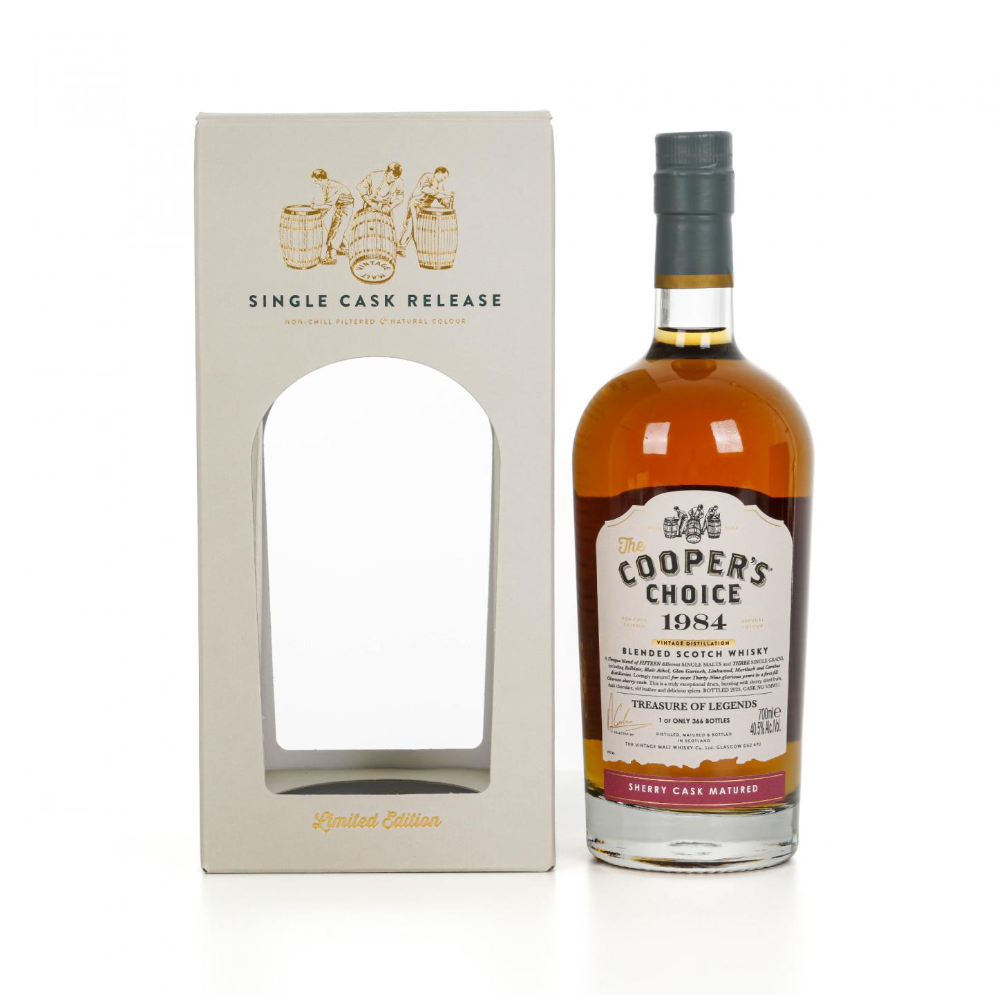 Cooper's Choice 39年 1984-2023 雪莉桶#VMW57