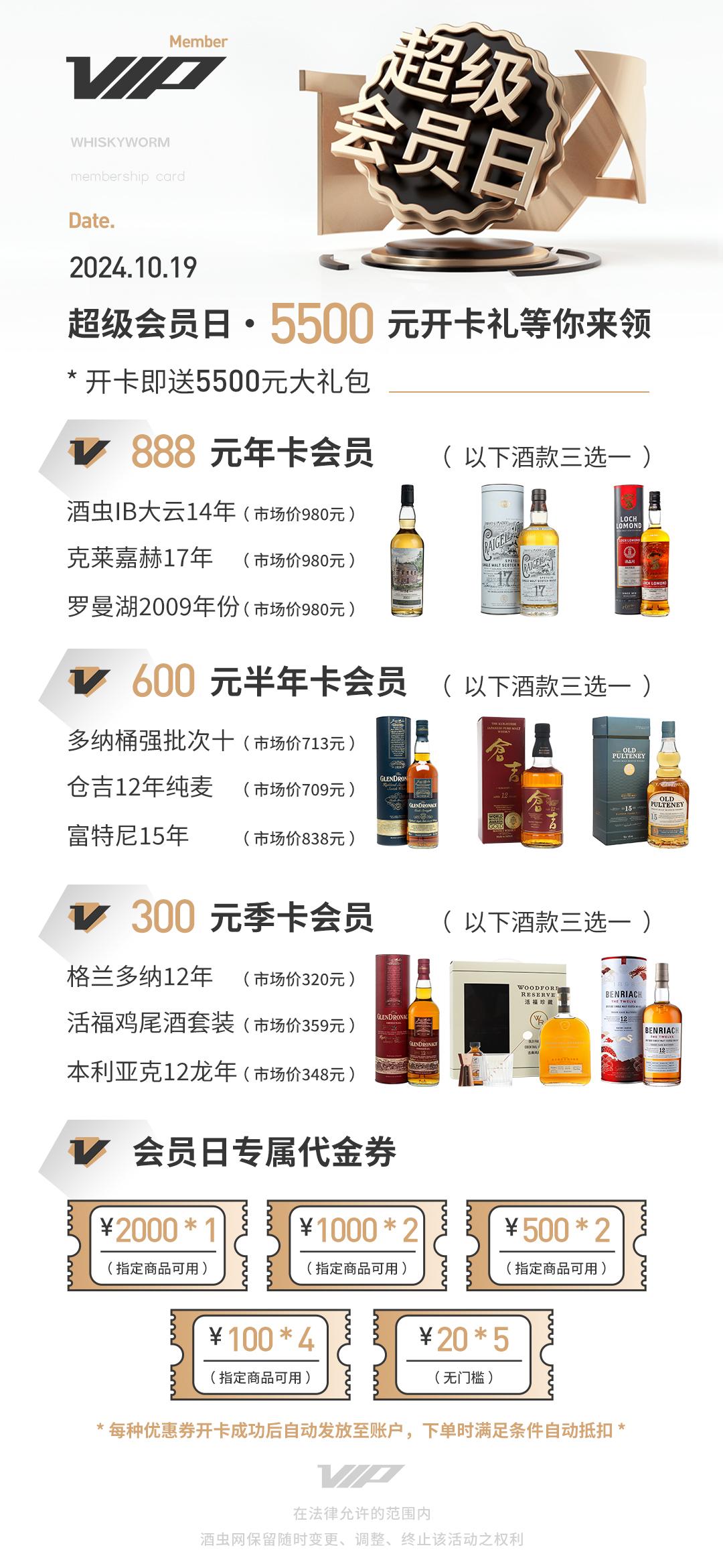 超级会员日·5500元开卡礼等你来领！