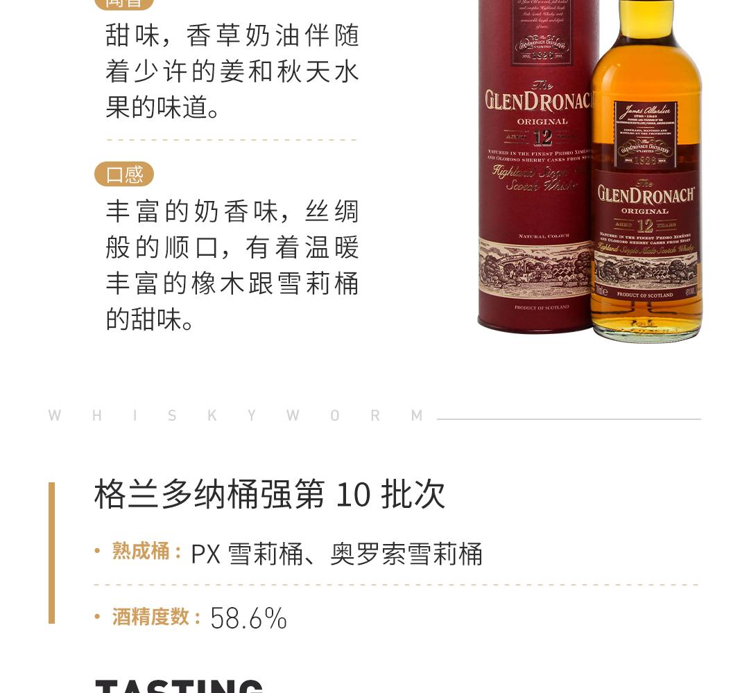 【口粮套组】GlenDronach 格兰多纳12年/波特桶单一麦芽威士忌