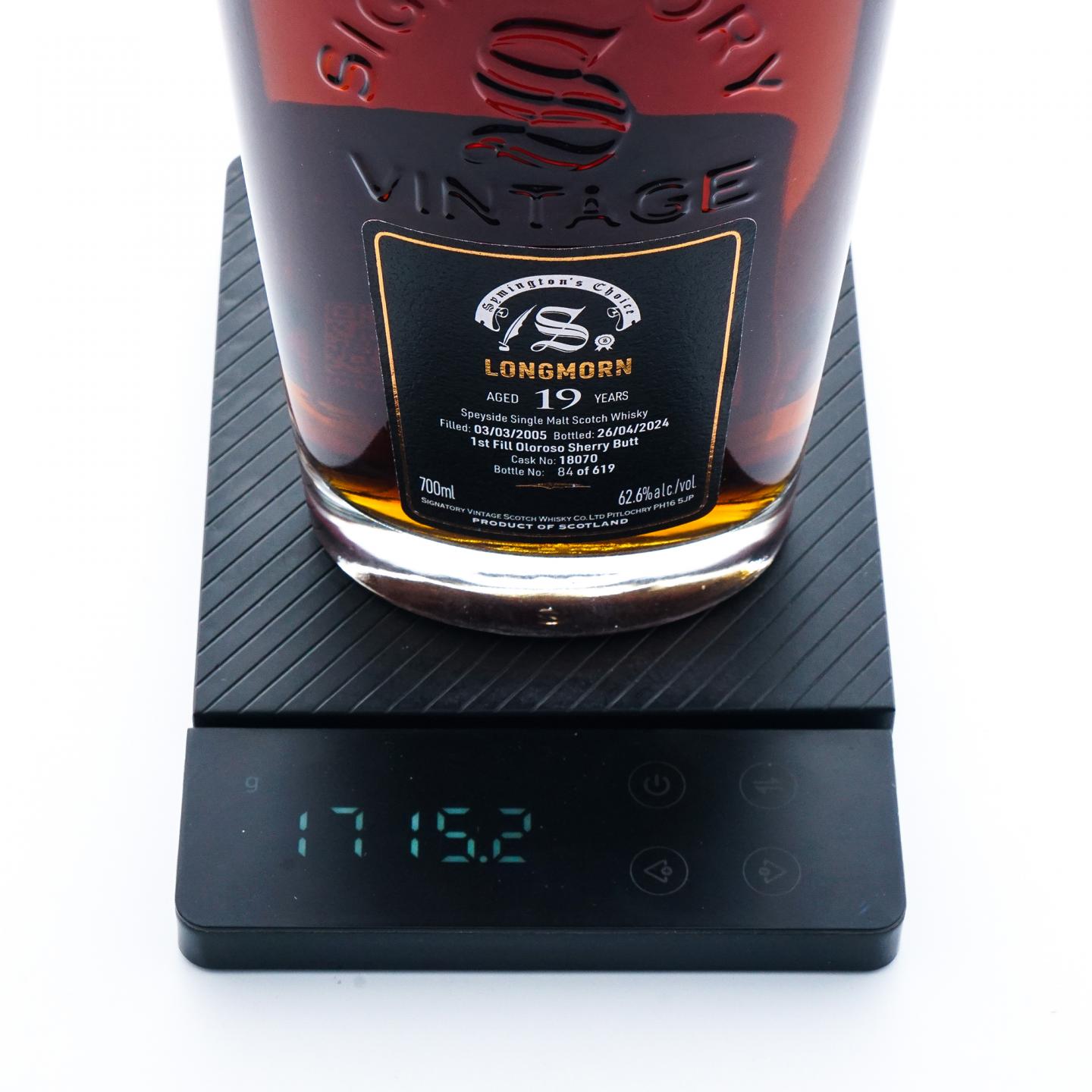 Longmorn 朗摩 19年 2005-2024 雪莉桶 SV #18070