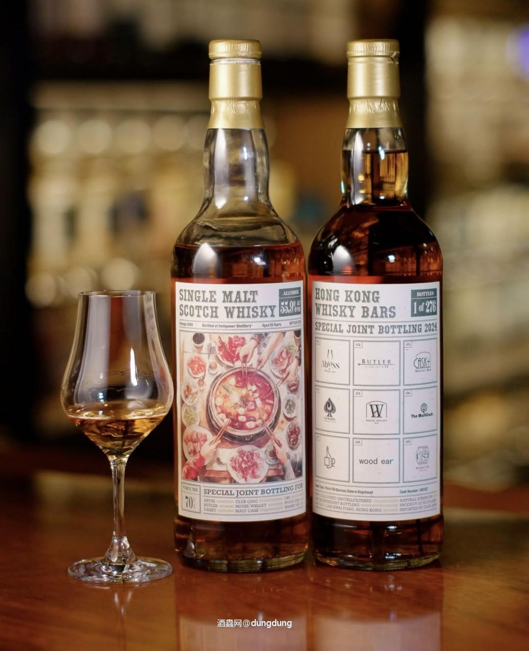 香港酒吧联合选桶，Inchgower 2009 15Yo 1st Fill Oloroso Hogshead