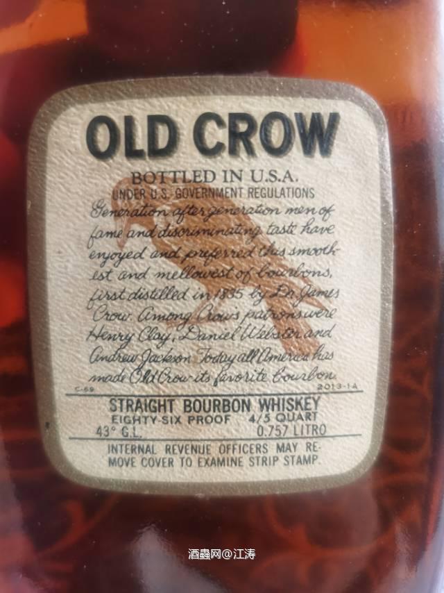 1969年 Old Crow老乌鸦 肯塔基波本威士忌