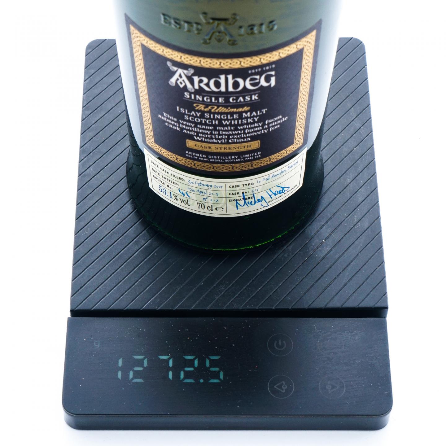Ardbeg 阿贝 2005-2019 Whisky L! 波本桶#315 行货