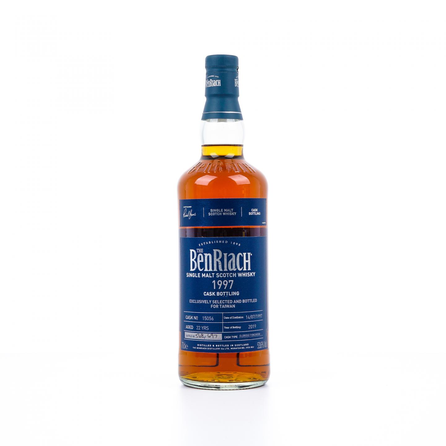 BenRiach 本利亚克 22年 1997-2019 雪莉单桶#15056