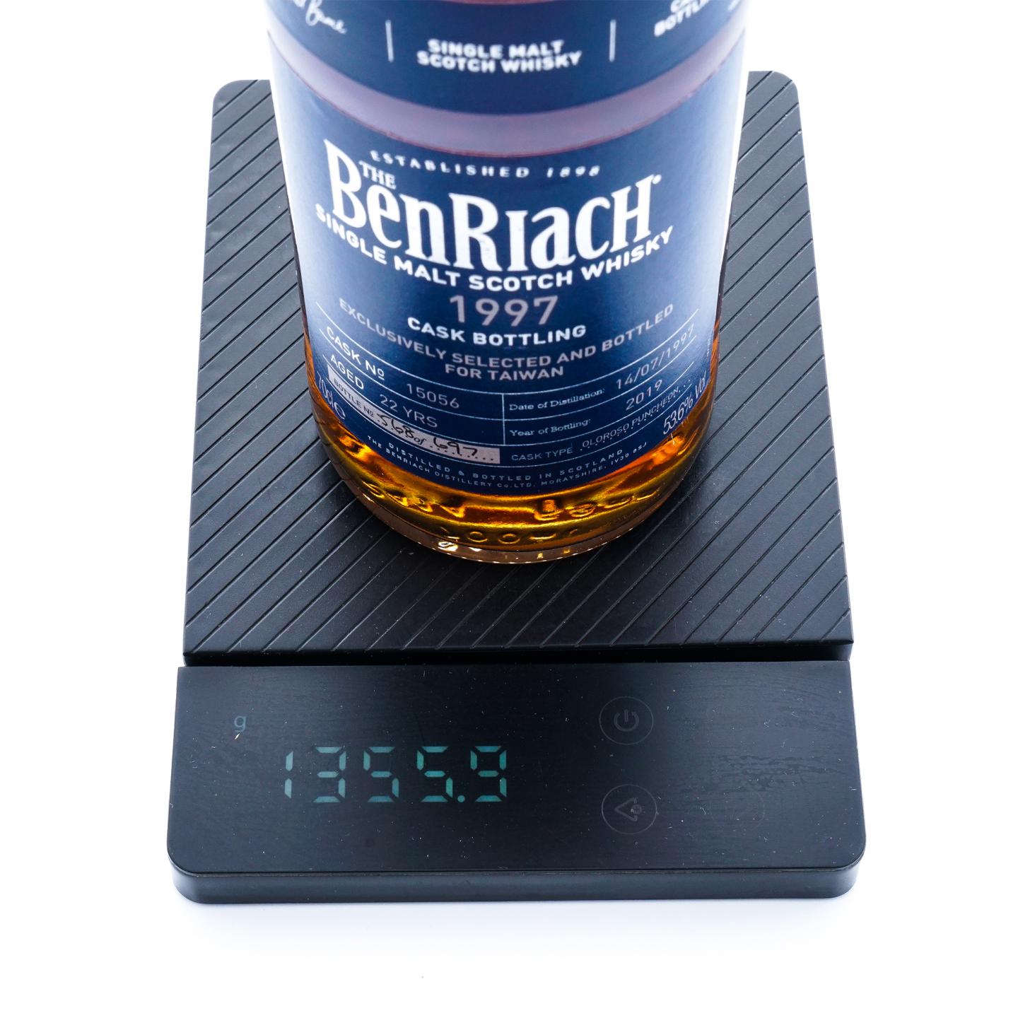 BenRiach 本利亚克 22年 1997-2019 雪莉单桶#15056