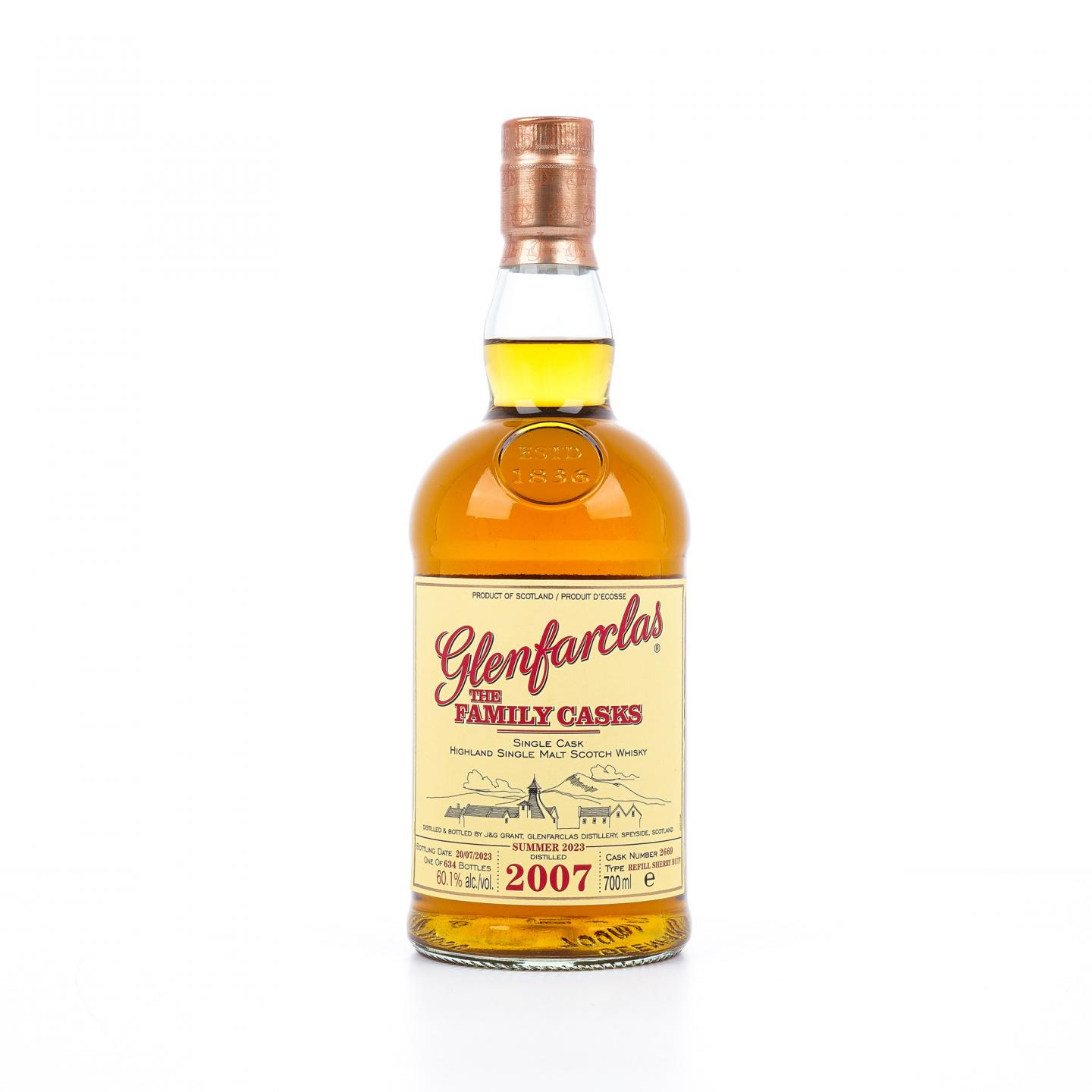 Glenfarclas 格兰花格 2007-2023 家族桶#2669 雪莉单桶 行货