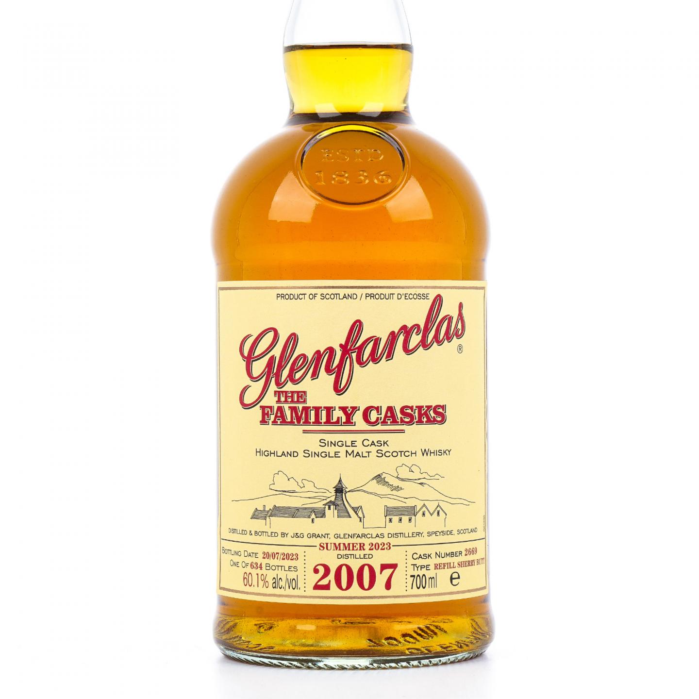 Glenfarclas 格兰花格 2007-2023 家族桶#2669 雪莉单桶 行货