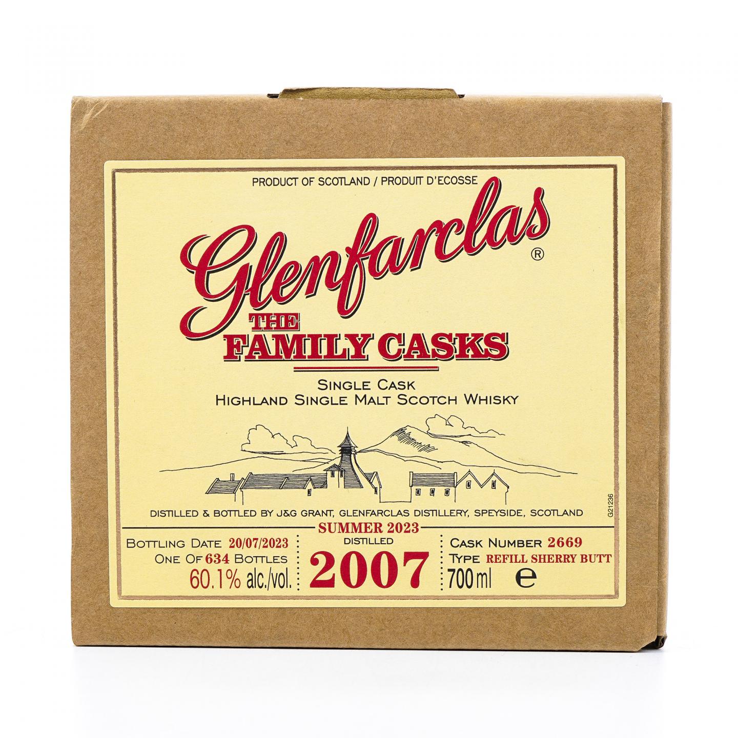 Glenfarclas 格兰花格 2007-2023 家族桶#2669 雪莉单桶 行货