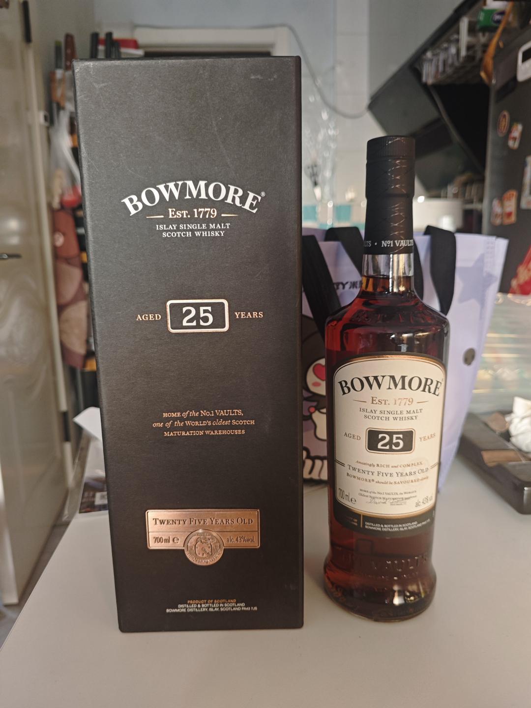 波摩25年 bowmore25年 国行 一号酒窖高年份波摩