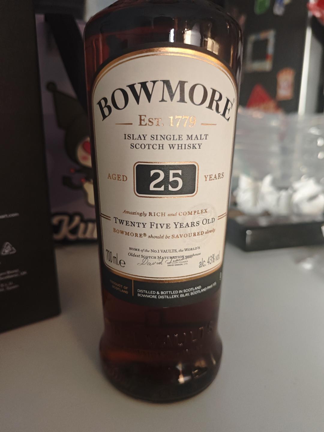 波摩25年 bowmore25年 国行 一号酒窖高年份波摩