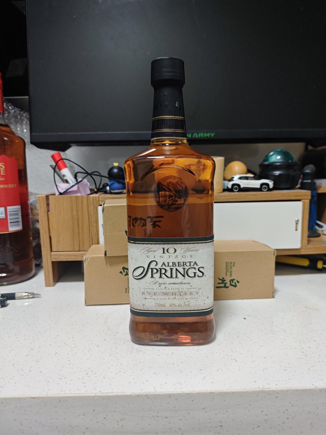 绝版老酒 哨子猪10年前身 alberta spring10年黑麦威士忌