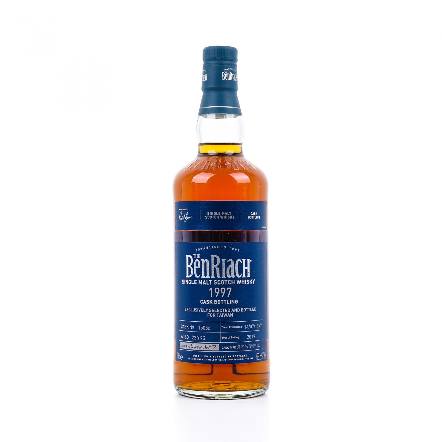 BenRiach 本利亚克 22年 1997-2019 雪莉单桶#15056