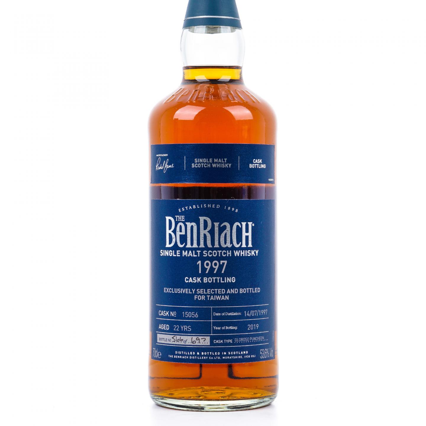 BenRiach 本利亚克 22年 1997-2019 雪莉单桶#15056