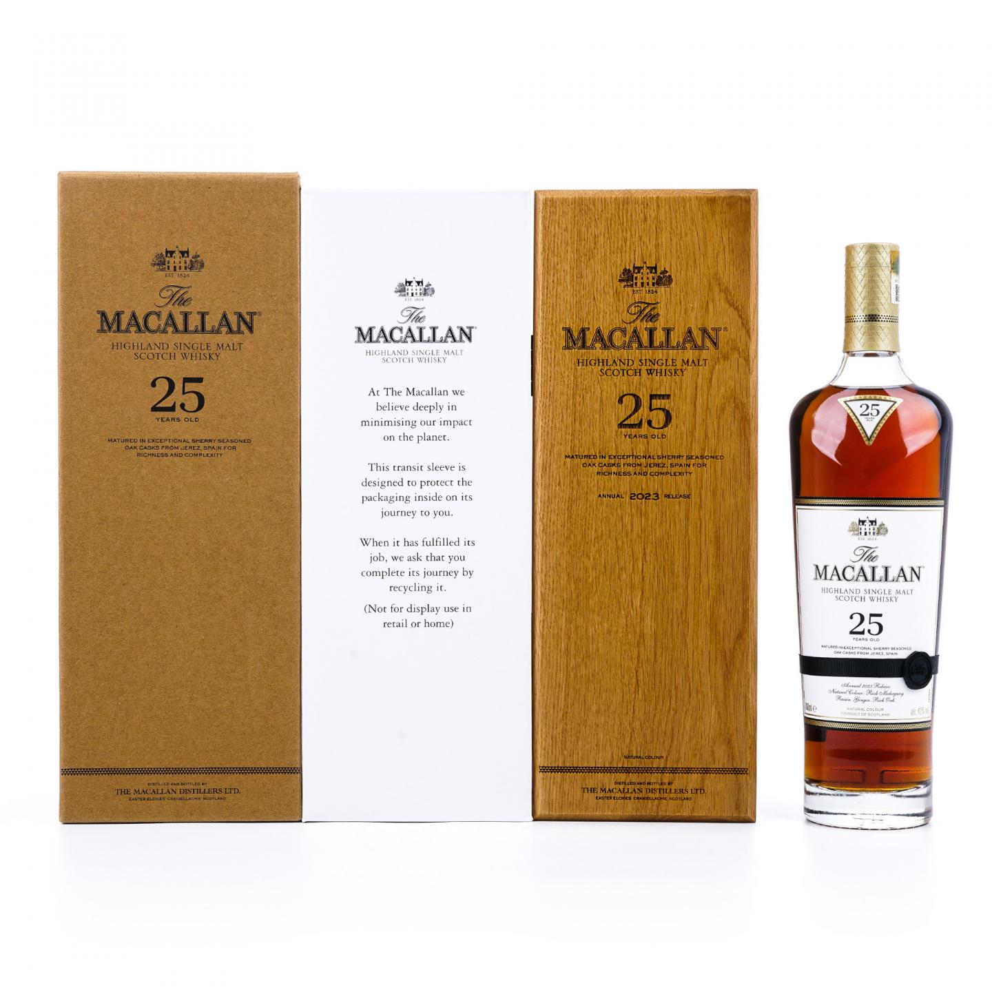 【附X光图】Macallan 麦卡伦 25年 2023 黑腰带 行货 700ml
