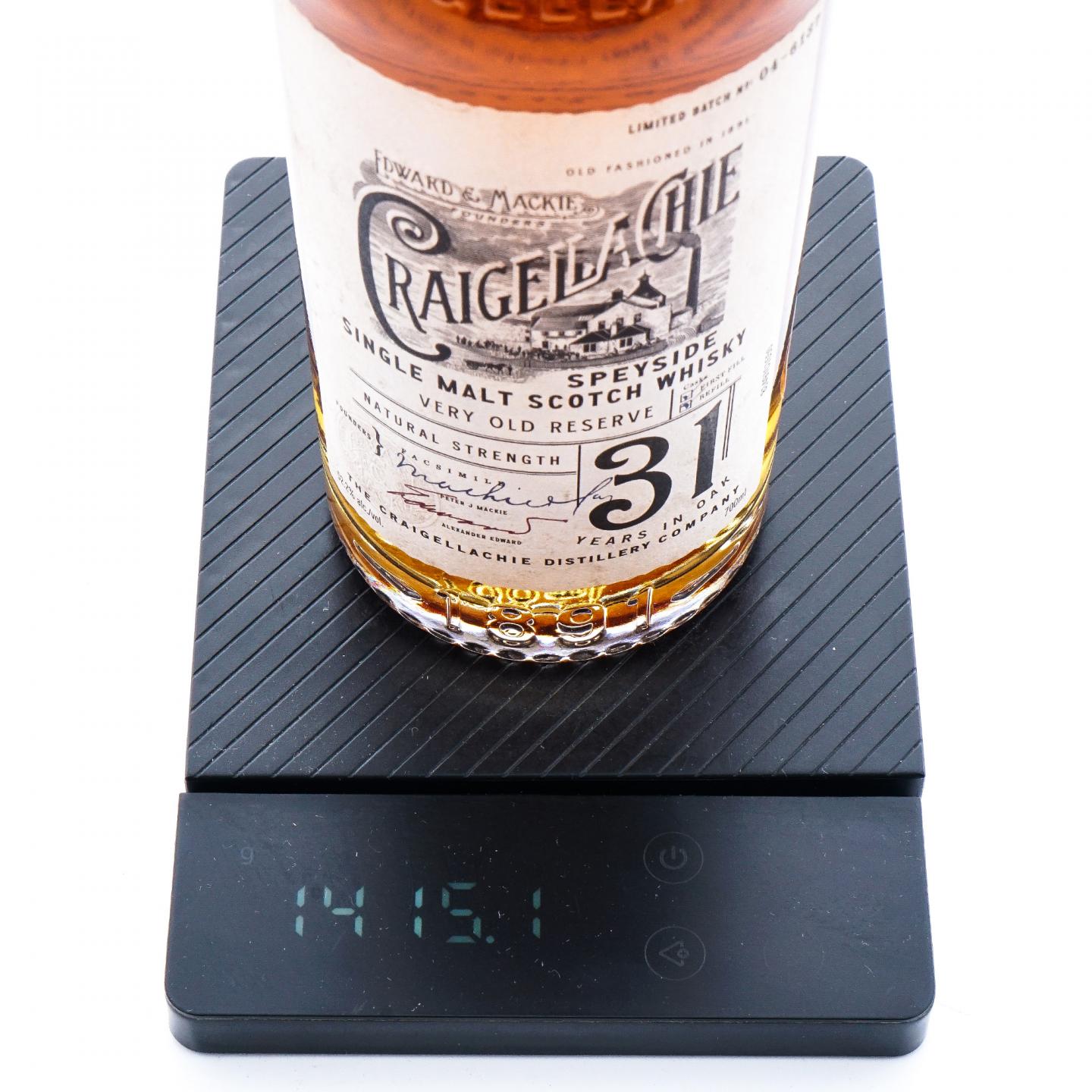 Craigellachie 克莱拉奇 31年 Very Old Reserve 桶强
