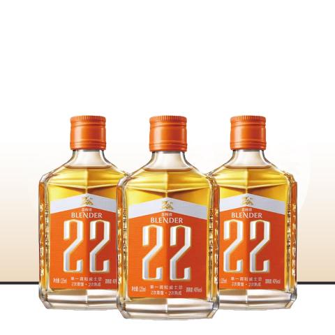 【125ml * 3瓶】Blender 百利得22单一调和威士忌