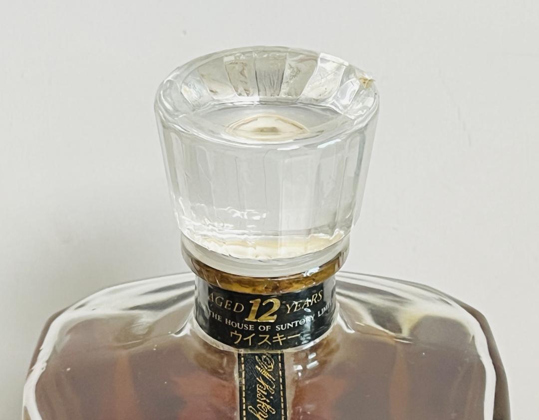 1990年 三得利 双狮标首版「CREST 12年」水晶瓶威士忌