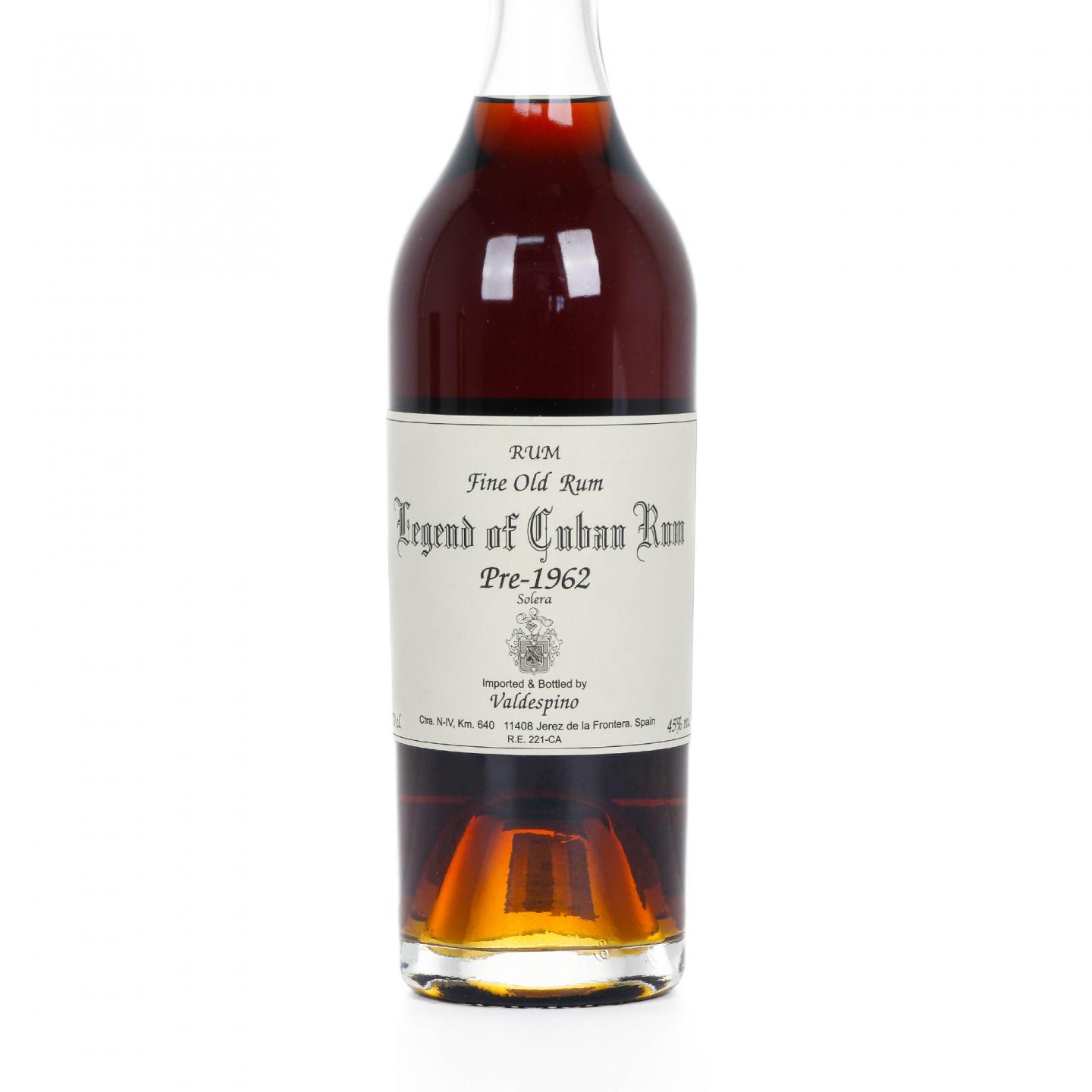 Valdespino Legend of Cuban Rum Pre-1962 朗姆酒