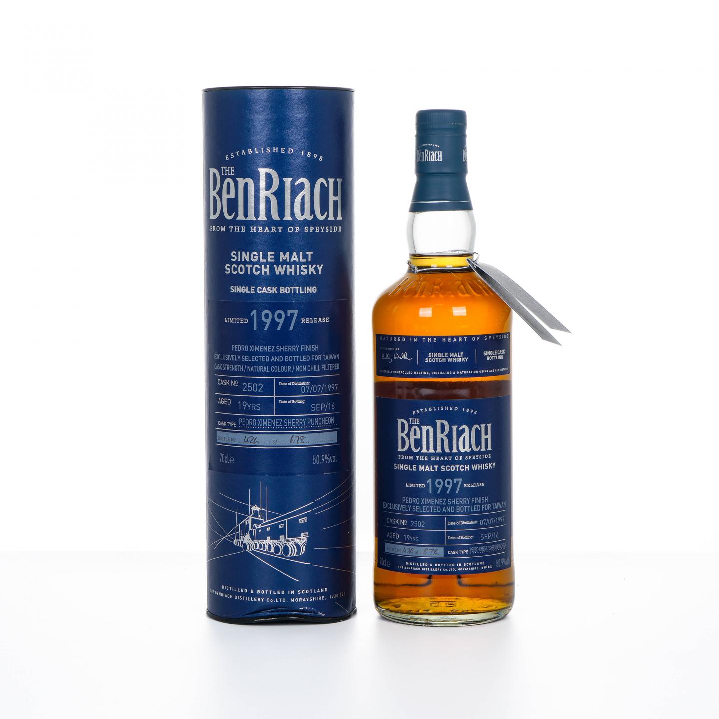 BenRiach 本利亚克 19年 1997-2016 单桶#2502