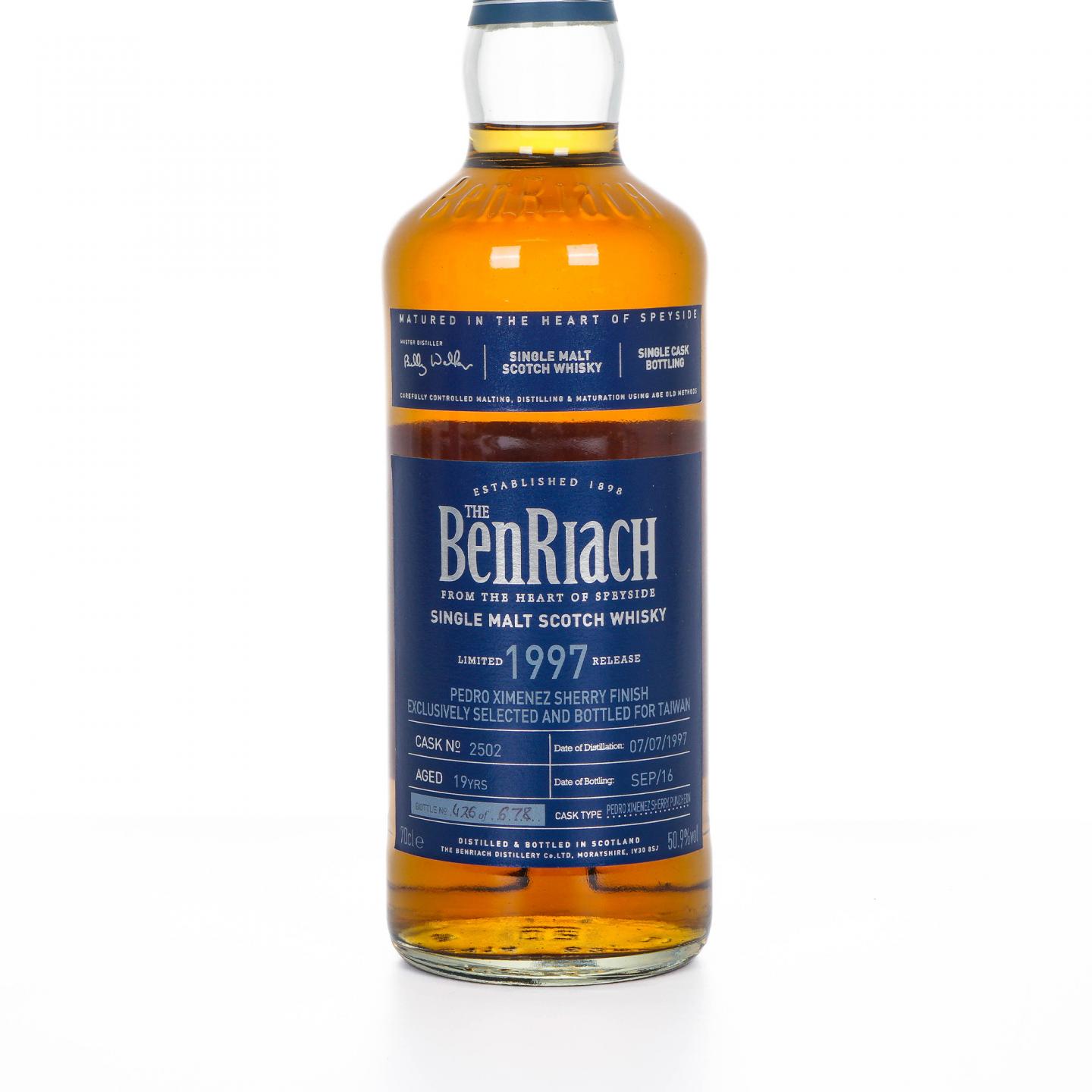 BenRiach 本利亚克 19年 1997-2016 单桶#2502