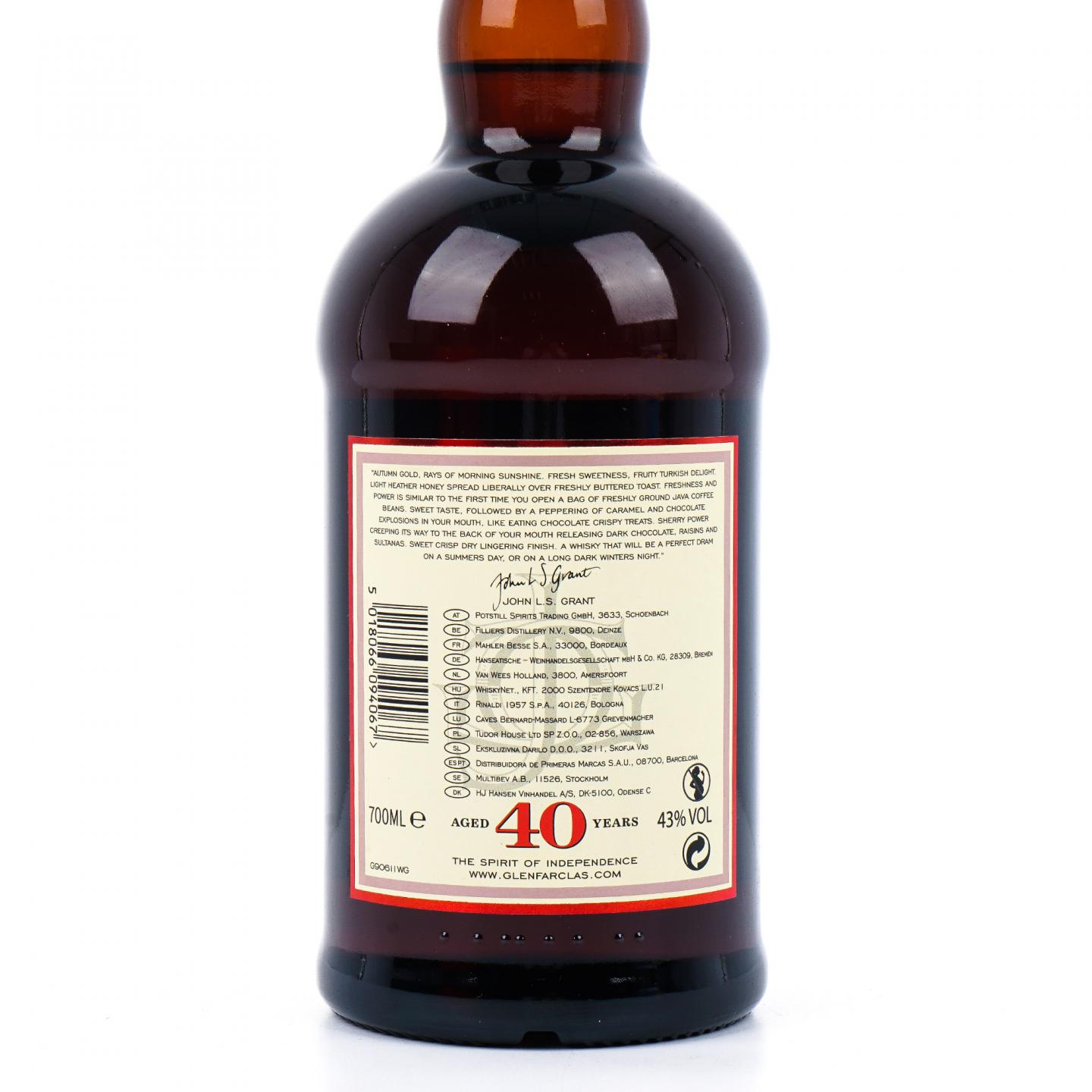 Glenfarclas 格兰花格 40年 单一麦芽 43%