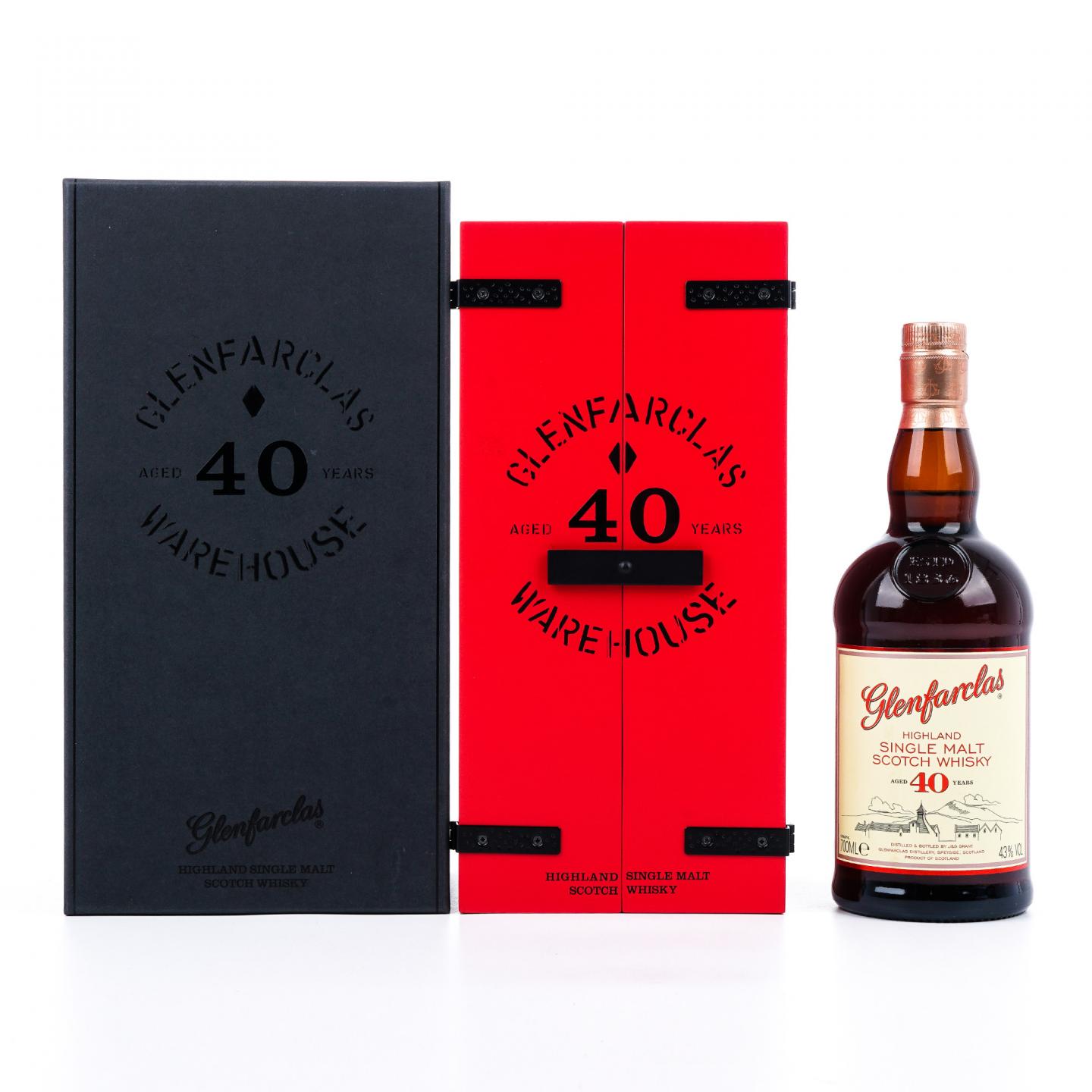 Glenfarclas 格兰花格 40年 单一麦芽 红色大门礼盒
