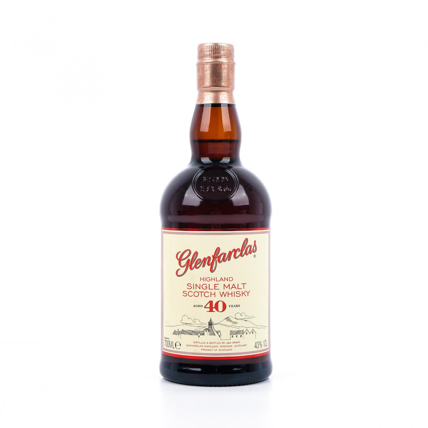 Glenfarclas 格兰花格 40年 单一麦芽 红色大门礼盒