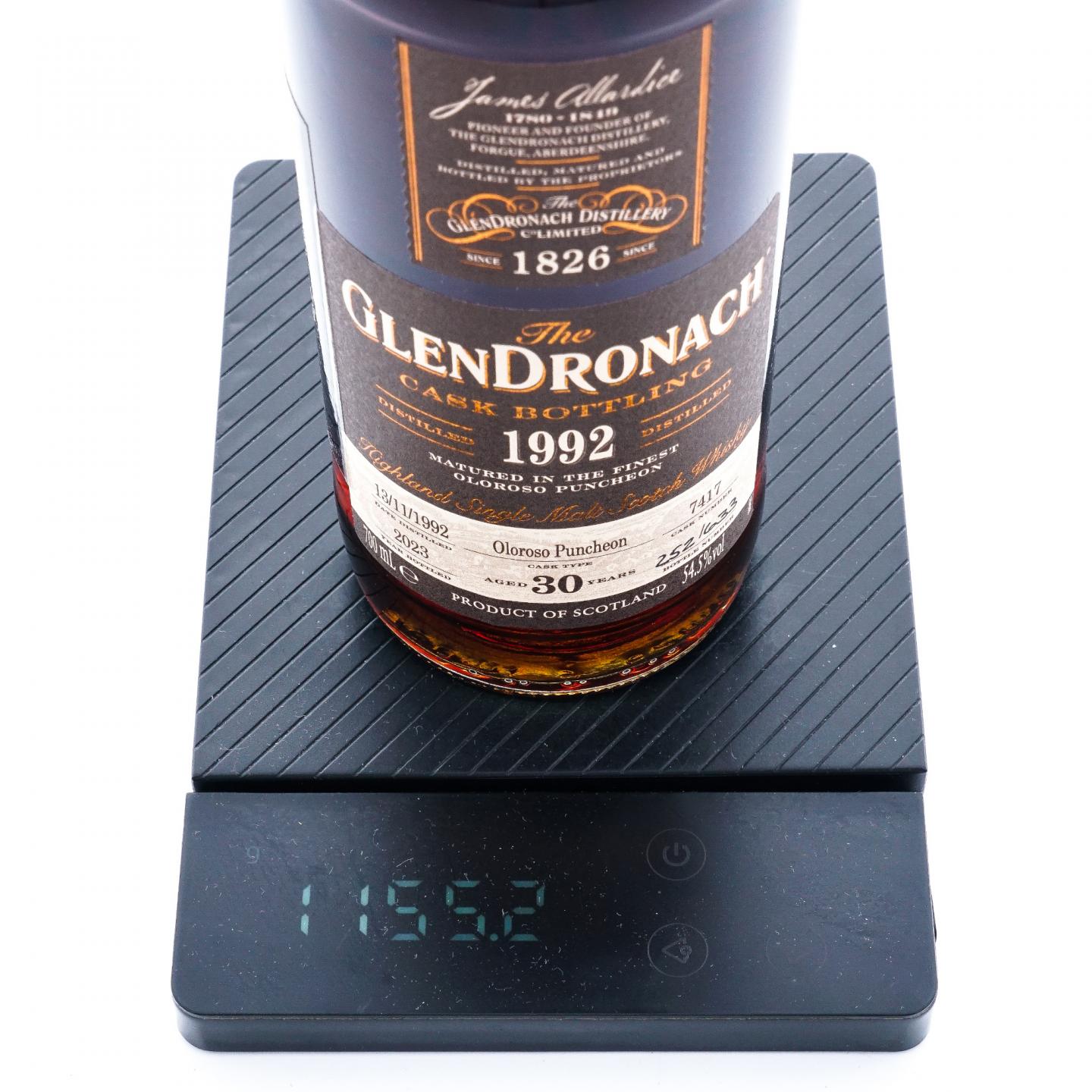 Glendronach 格兰多纳 30年 1992-2023 雪莉桶#7417 700ml