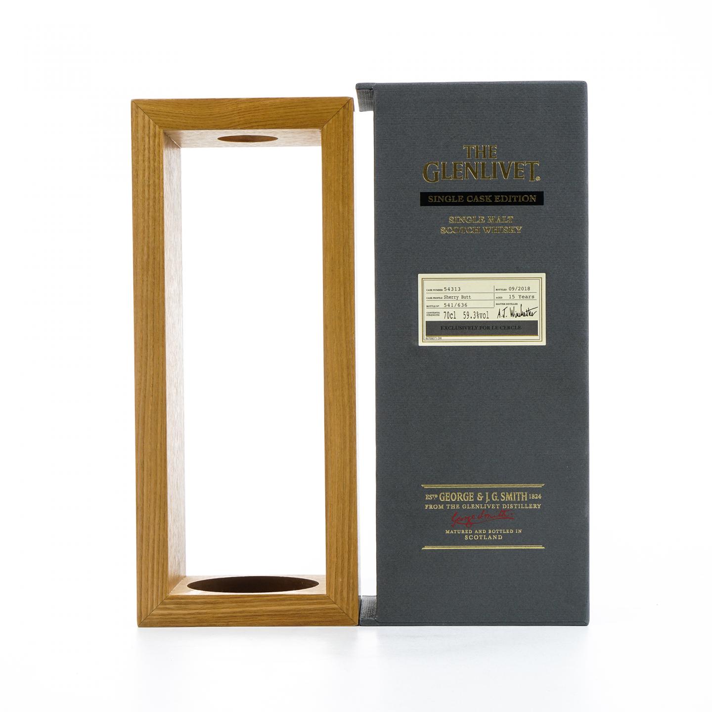 Glenlivet 格兰威特 15年 2018 雪莉单桶#54313 非原盒