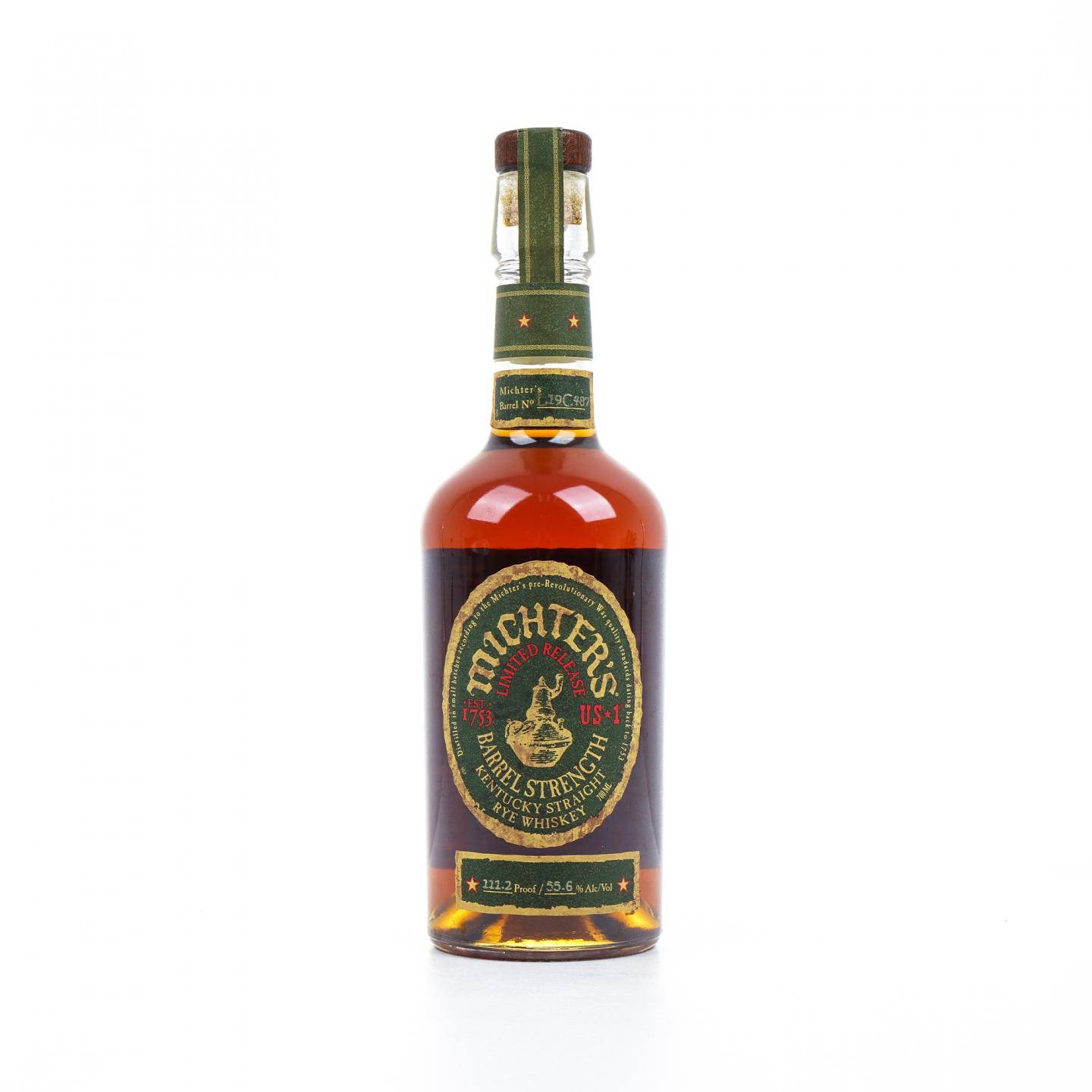 Michter's 酩帝诗 2019 桶强 黑麦威士忌 US*1 55.6%